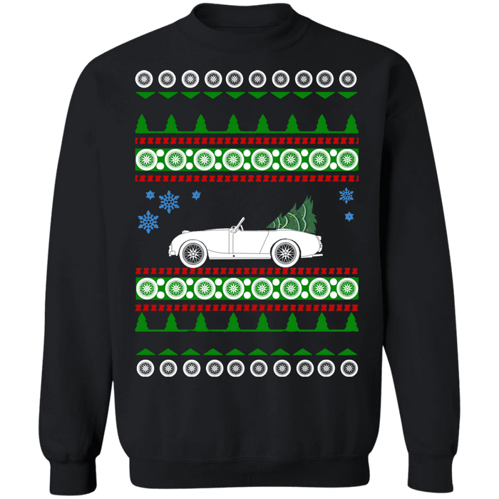 Austin-Healey Sprite Bugeye 1958 Ugly Christmas Sweater sweatshirt