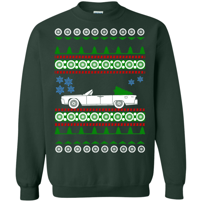 Lincoln Continental Convertible Ugly Christmas Sweater sweatshirt