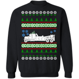 Semi Truck Tow Truck Ugly Christmas Sweater