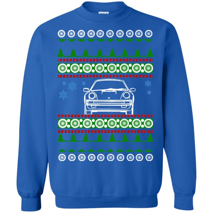 German Car porsche style front view 911 turbo 1987 ugly christmas sweater sweatshirt