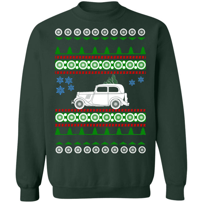 Car Ford Model Y ugly christmas sweater sweatshirt