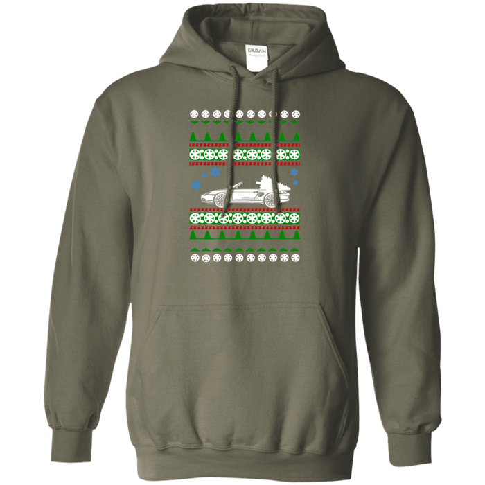 german car similar to a Boxster Ugly Christmas Sweater Hoodie