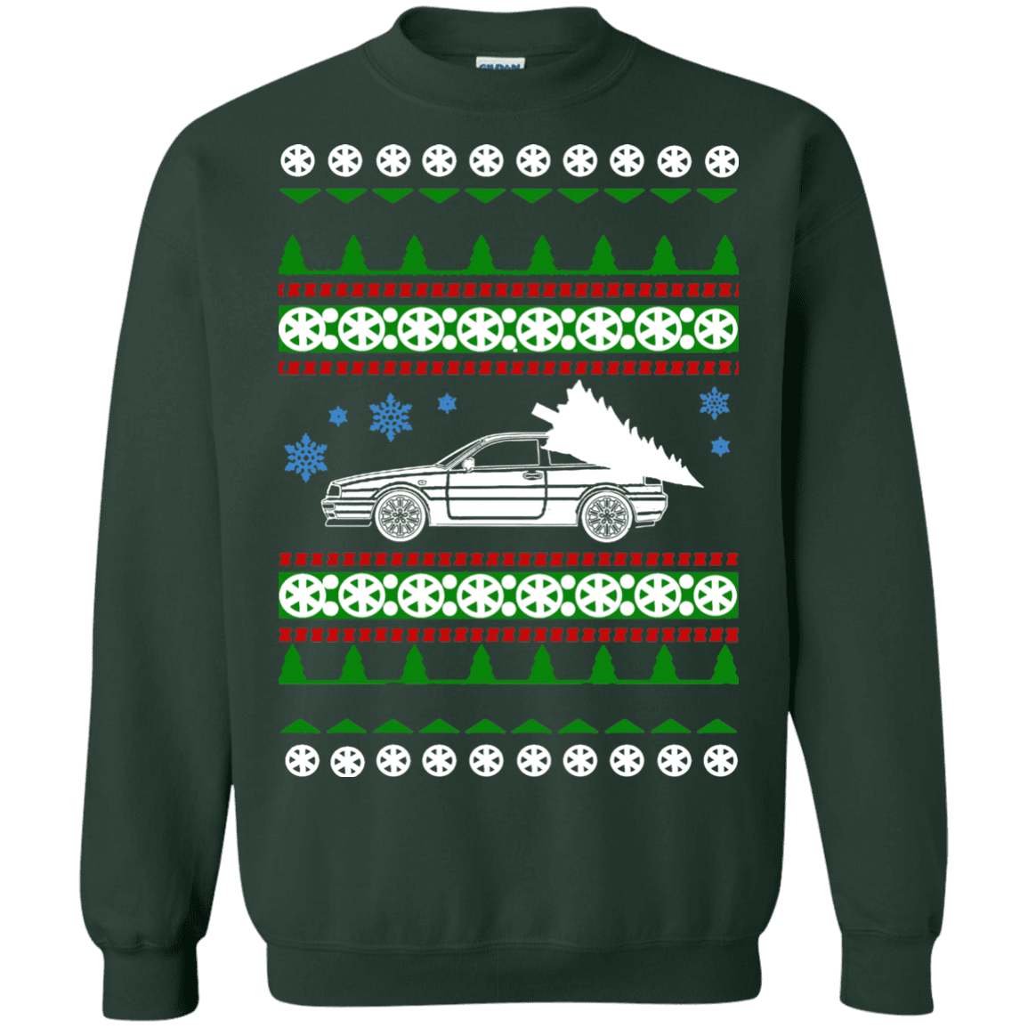 German car Corrado Ugly Christmas Sweater car like a sweatshirt