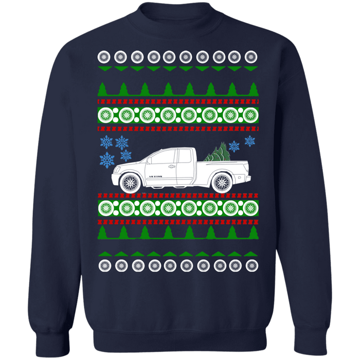 Truck 2005 Nissan Titan Ugly christmas sweater