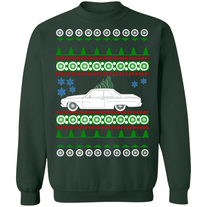 1965 Chevy Chevelle Malibu Ugly Christmas Sweater 1st generation