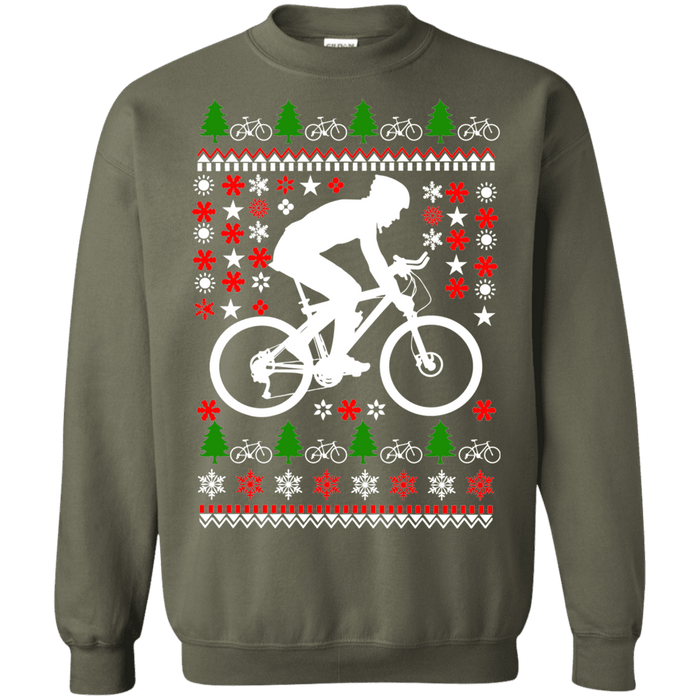 Mountain Biking Ugly Christmas Sweater version 3 sweatshirt