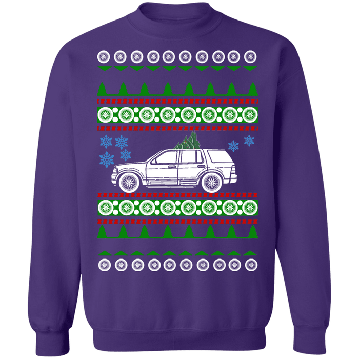 Ford Explorer 3rd gen ugly christmas sweater