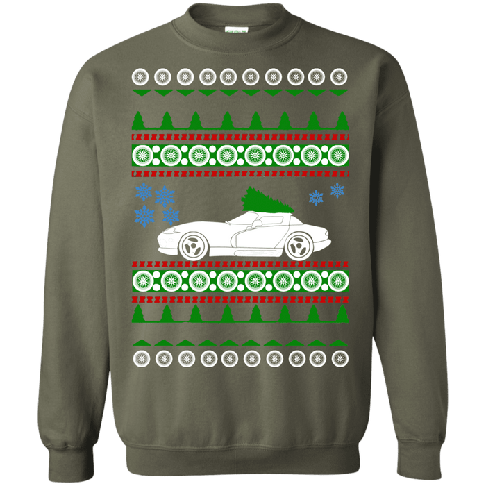 Viper 1st Generation american car or truck like a  Ugly Christmas Sweater sweatshirt