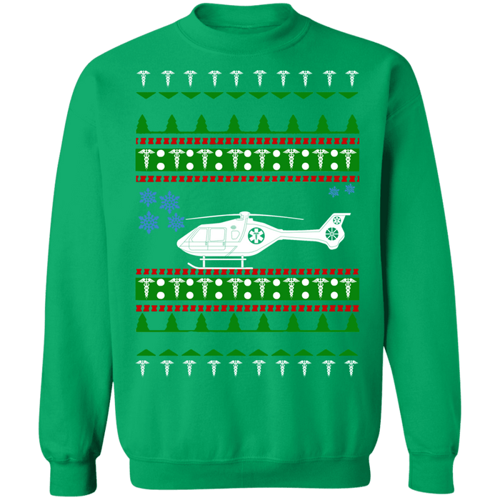 Airlift Helicopter EMT Paramedic Nursing Ugly Christmas Sweater Sweatshirt