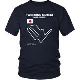 Twin Ring Motegi Road Course Track Outline Series T-shirt and Hoodie