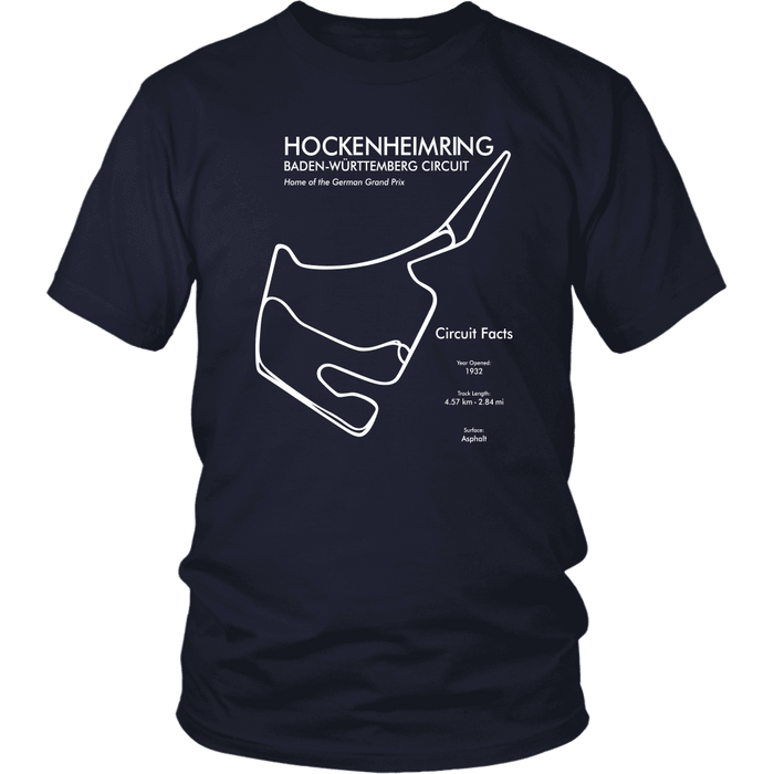 Hockenheimring Track Outline T-shirt