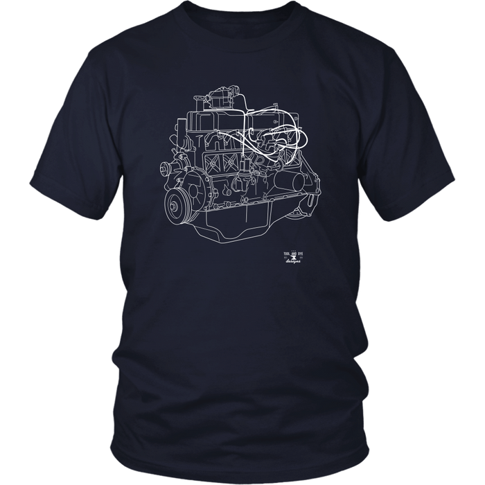 Engine Blueprint Series Ford 300 Inline 6 T-shirt or Hoodie