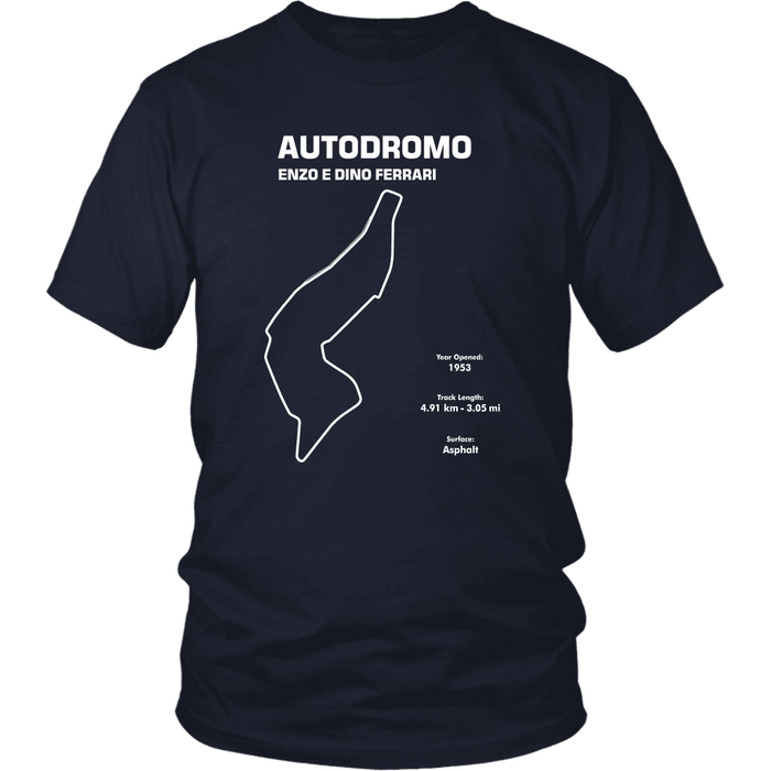 Autodromo Enzo e Dino Ferrari aka Imola Track Outline Series T-shirt