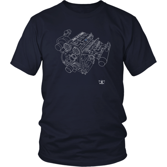 Engine Blueprint Series Cosworth YB Turbo T-shirt and Hoodie