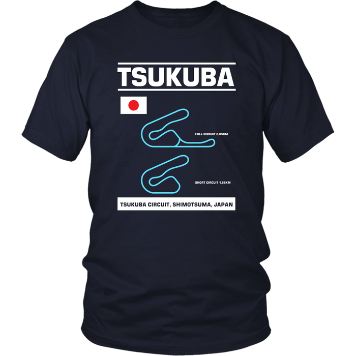 Tsukuba Circuit Race Track Outline Series T-shirt