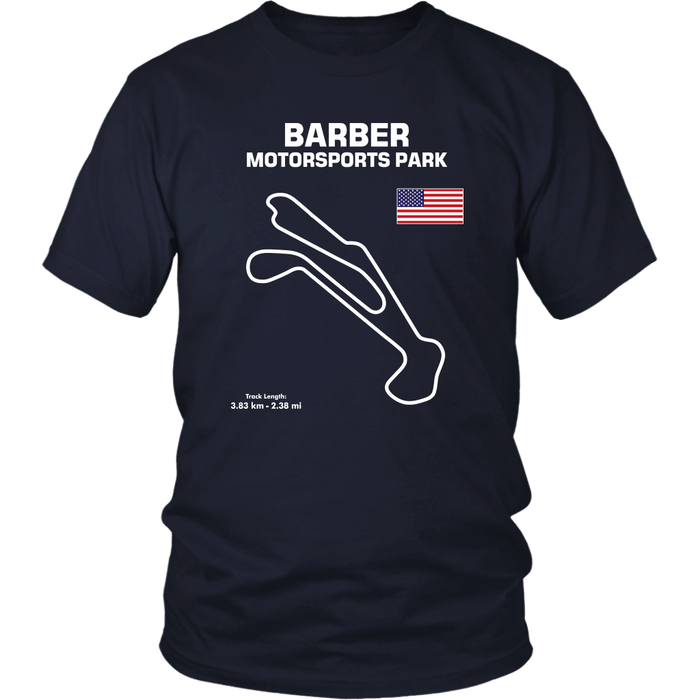 Track Outline Series T-shirt and Hoodie Barber Motorsports Park