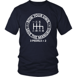 Row Your Own Save the Manuals 6 speed Kanji japanese car Pattern T-shirt