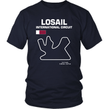 Losail International Circuit Qatar Race Track Outline Series T-shirt or Hoodie