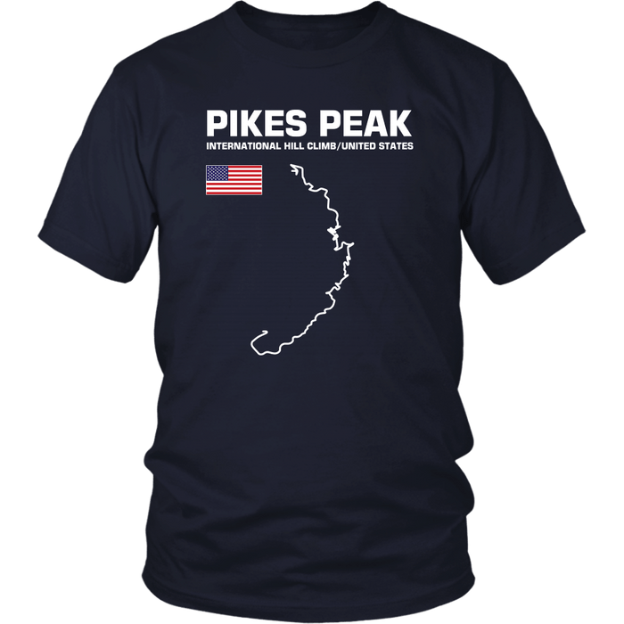 Pikes Peak International Hill Climb Track Outline Series T-shirt or Hoodie