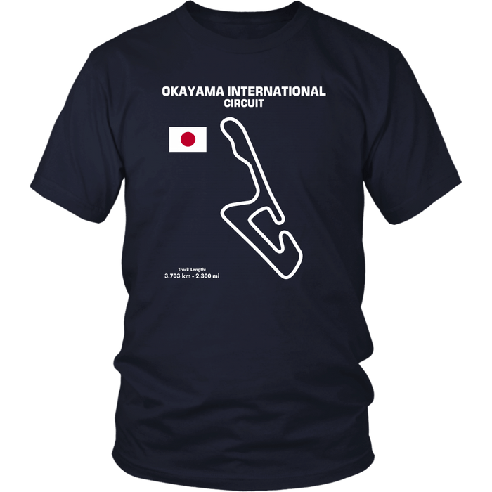 Okayama International Circuit Track Outline Series T-shirt and Hoodie