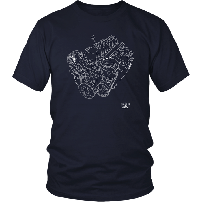 Engine Blueprint Series 4.0 T-shirt and Hoodie