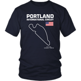 Portland International Circuit Race Track Outline Series T-shirt or Hoodie