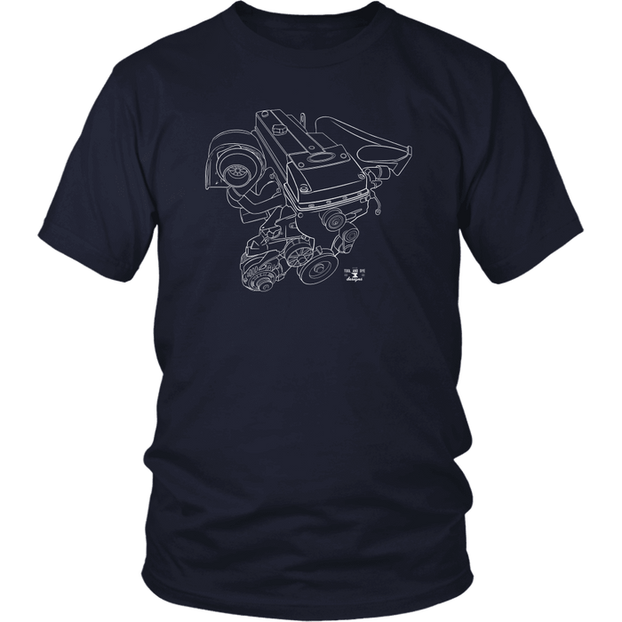 Ford Australia Barra Engine Blueprint T-shirt