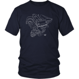Ford Australia Barra Engine Blueprint T-shirt
