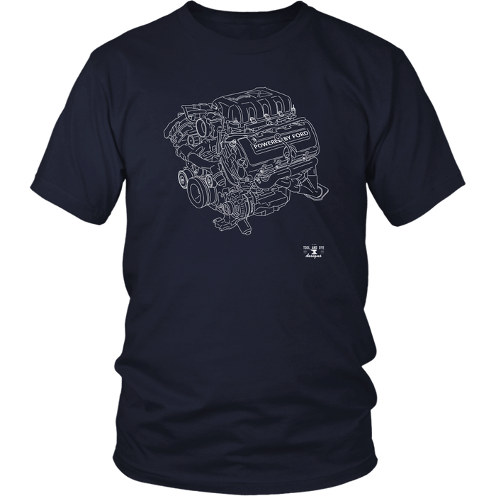 Engine Blueprint Series 2020 GT500 Mustang 760hp T-shirt and Hoodie