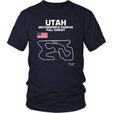 Utah Motorsports Campus Track Outline Series t-shirt or Hoodie