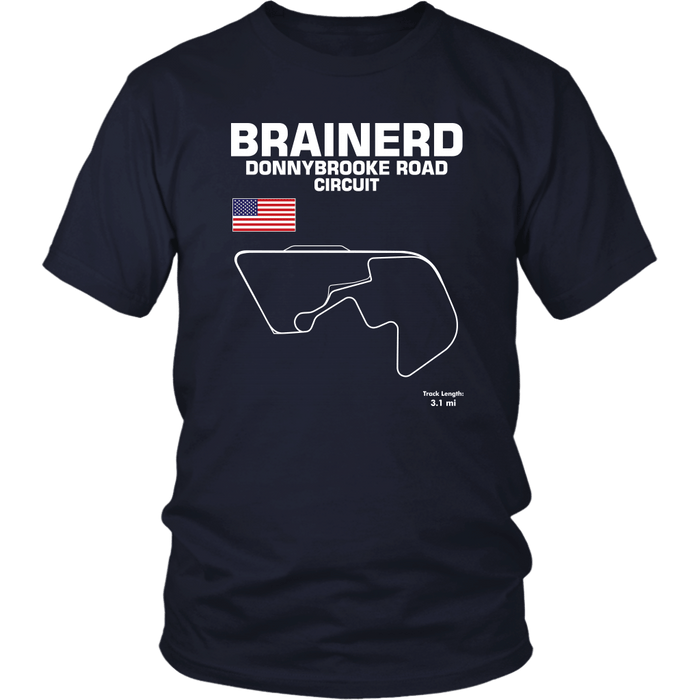 Brainerd Donnybrooke Road Course Track Outline Series T-shirt or Hoodie