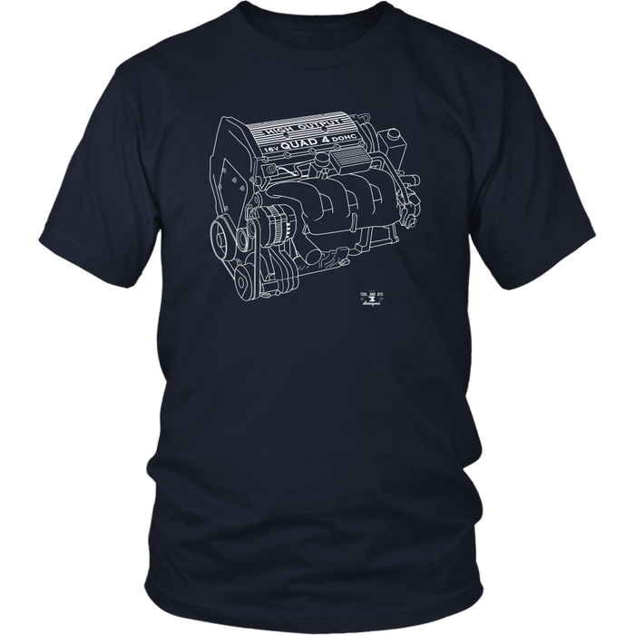 GM Quad 4 High Output Engine Blueprint Series T-shirt