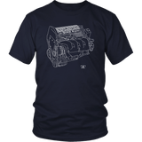 GM Quad 4 High Output Engine Blueprint Series T-shirt