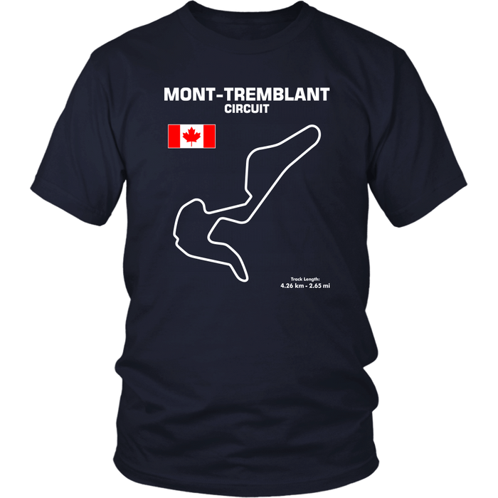 Mont-Tremblant Circuit Track Outline Series T-shirt and Hoodie