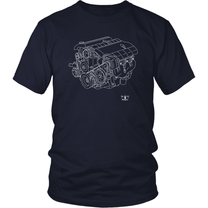 LS2 Engine Blueprint Illustration Series T-shirt