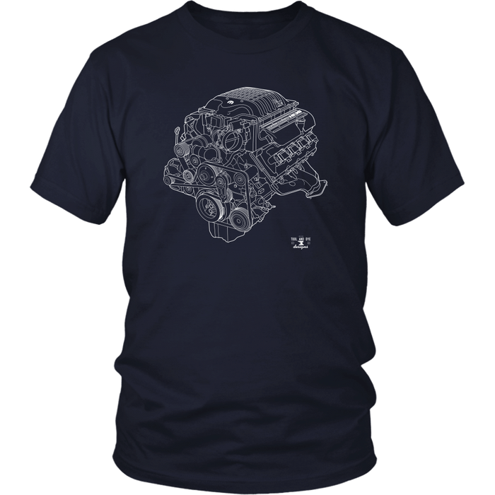 Engine Blueprint Series like a 1000hp Hellephant  t-shirt or hoodie