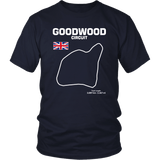 Goodwood Circuit Race Track Outline series t-shirt or hoodie