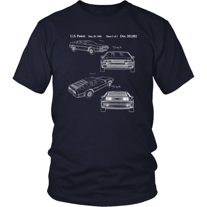 Delorean Patent Design DMC-12 sweatshirt