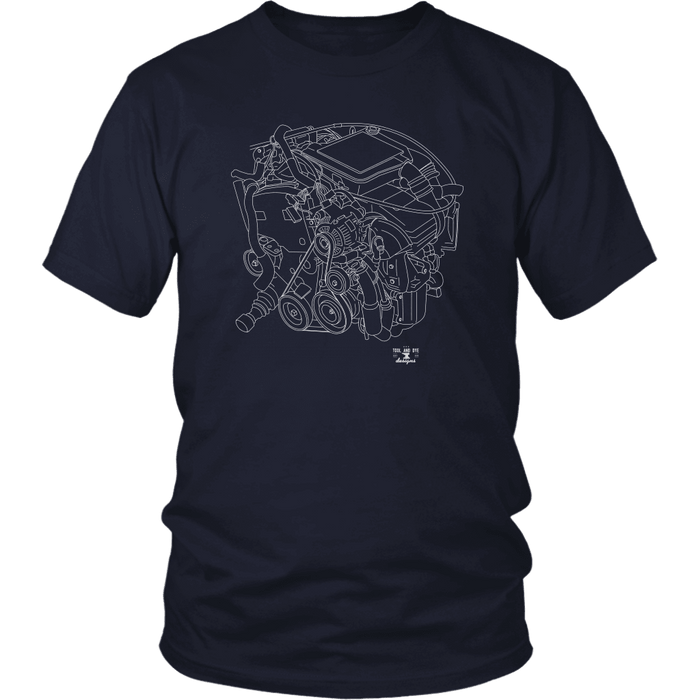 Toyota 3SGTE Engine Blueprint Series T-shirt