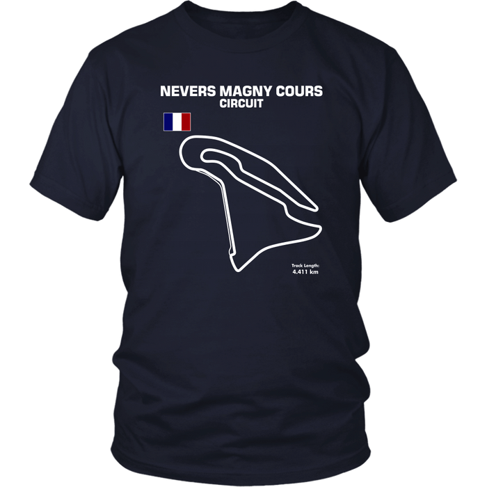 Circuit de Nevers Magny Cours Version 2 Track Outline Shirt and Hoodie