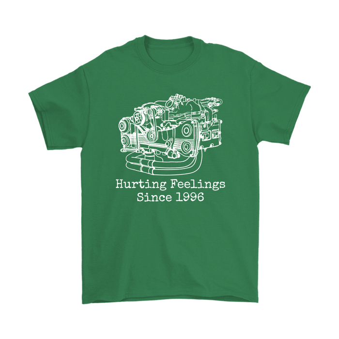 Japanese Car EJ257 Engine Blueprint Illustration Shirt Hurting Feelings since 1996