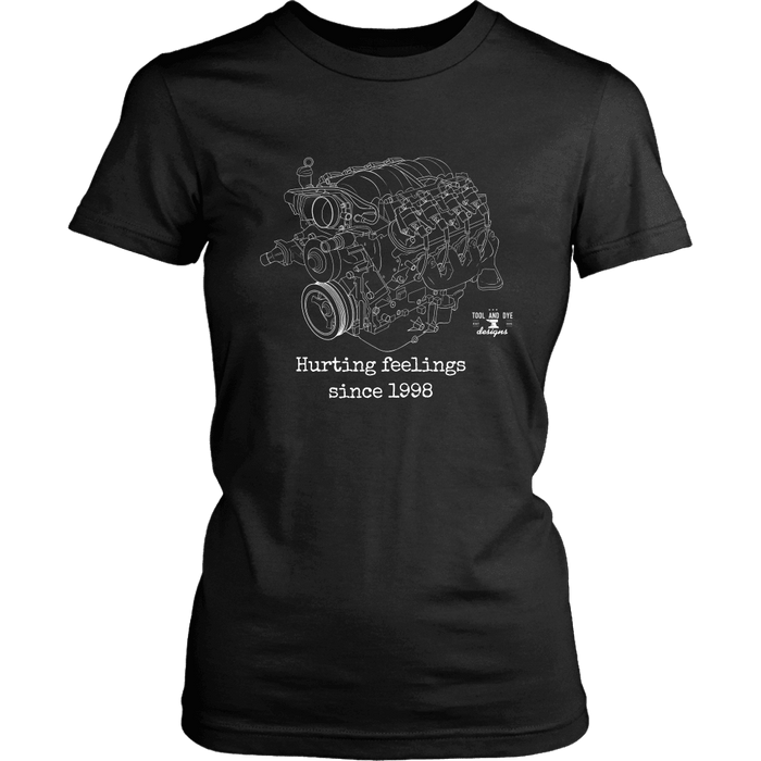 LS3 Engine Illustration Hurting Feelings T-shirt 2nd design