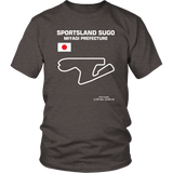 Sportsland Sugo Race Track Outline Series t-shirt or hoodie