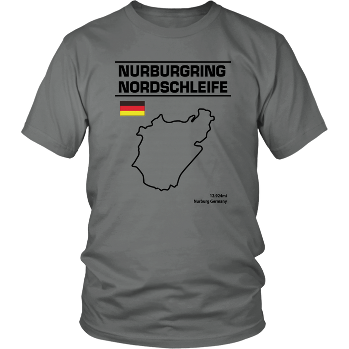 Nurburgring Nordschleife Version 2 Track Outline Series Shirt and Hoodie