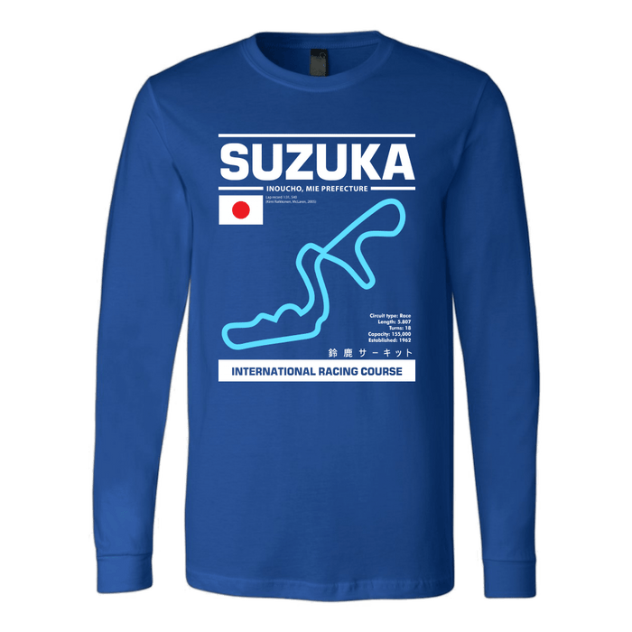 Suzuka International Racing Course Race Track Outline Series T-shirt Ver. 3