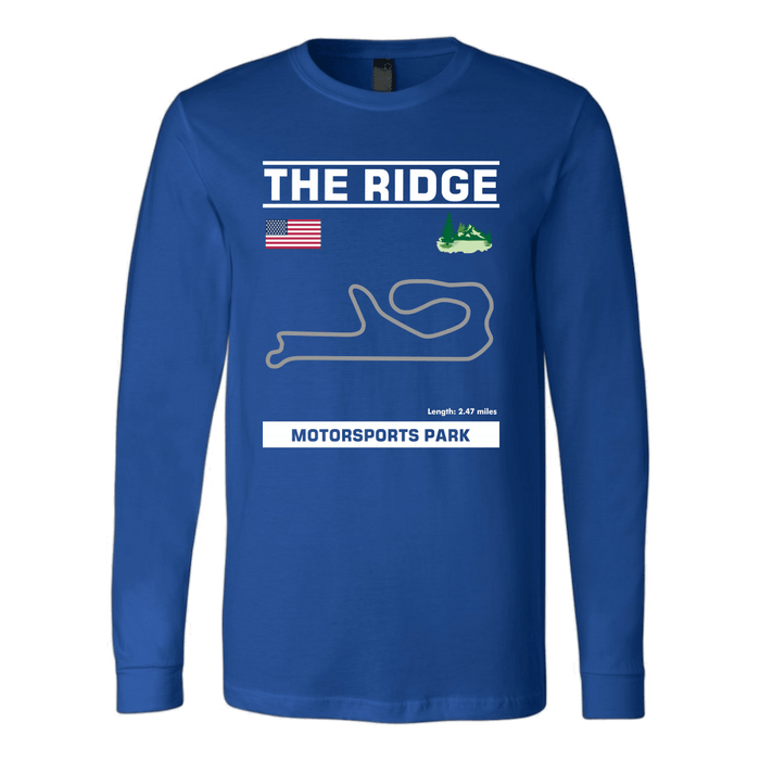 Washington State The Ridge Race Track Outline Series T-shirt