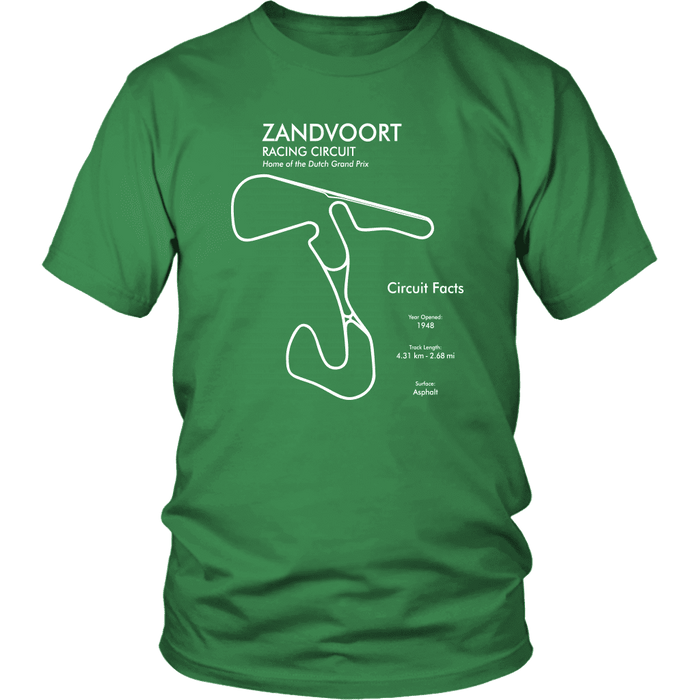 Circuit Zandvoort Track Outline Series T-shirt