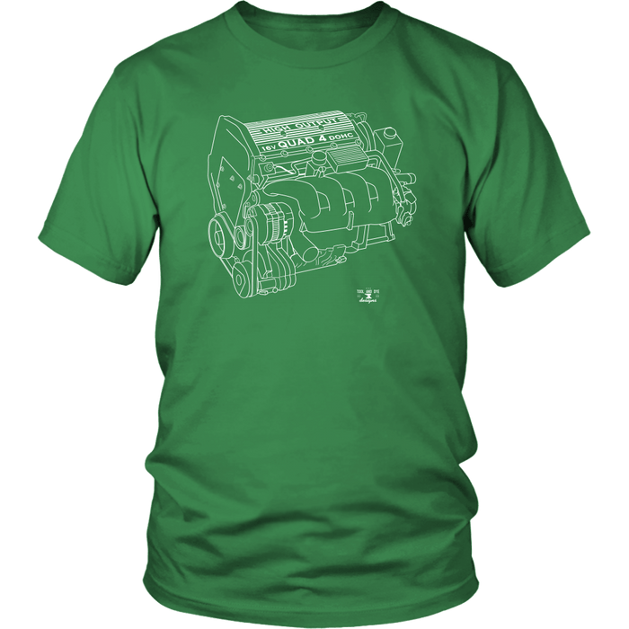 GM Quad 4 High Output Engine Blueprint Series T-shirt