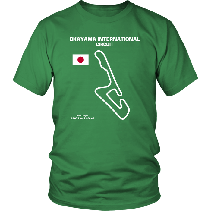 Okayama International Circuit Track Outline Series T-shirt and Hoodie