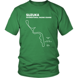 Suzuka Japan Race Track Outline Series T-shirt